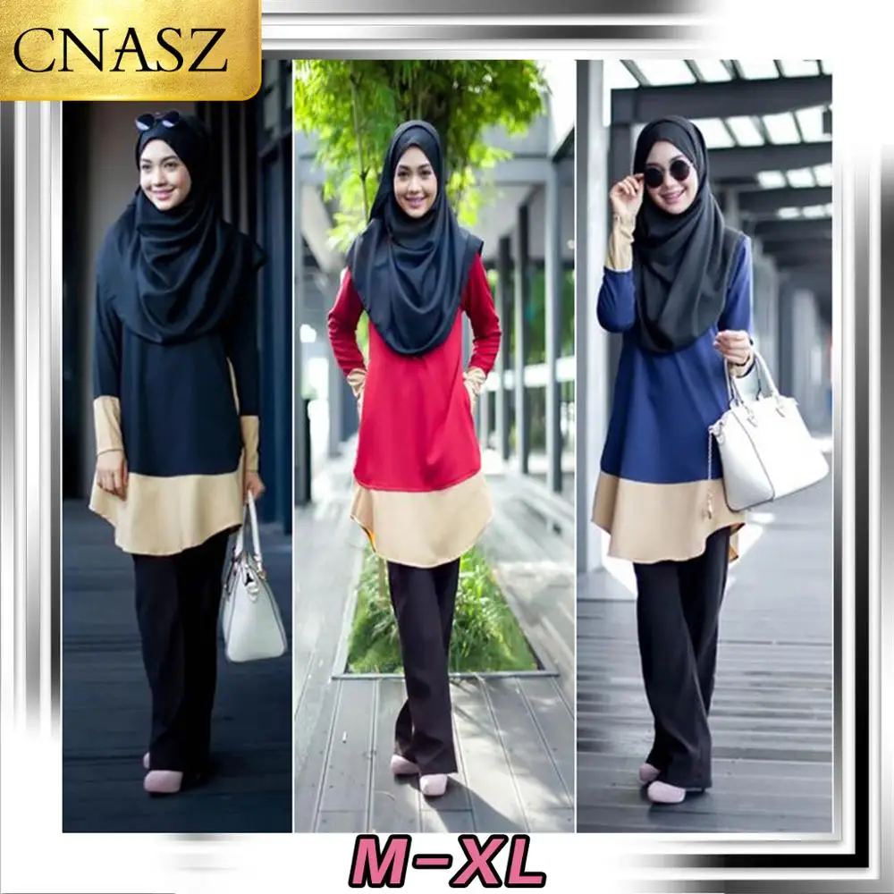 Новое мусульманское платье турецкое женское размера плюс средней длины рубашка