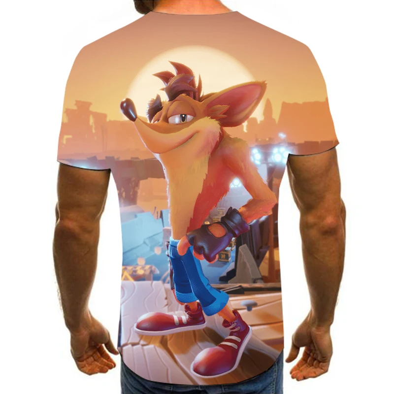 

3D printed t-shirt summer dress new time robber round neck short-sleeved t-shirt men and women models can be customized 110-6XL