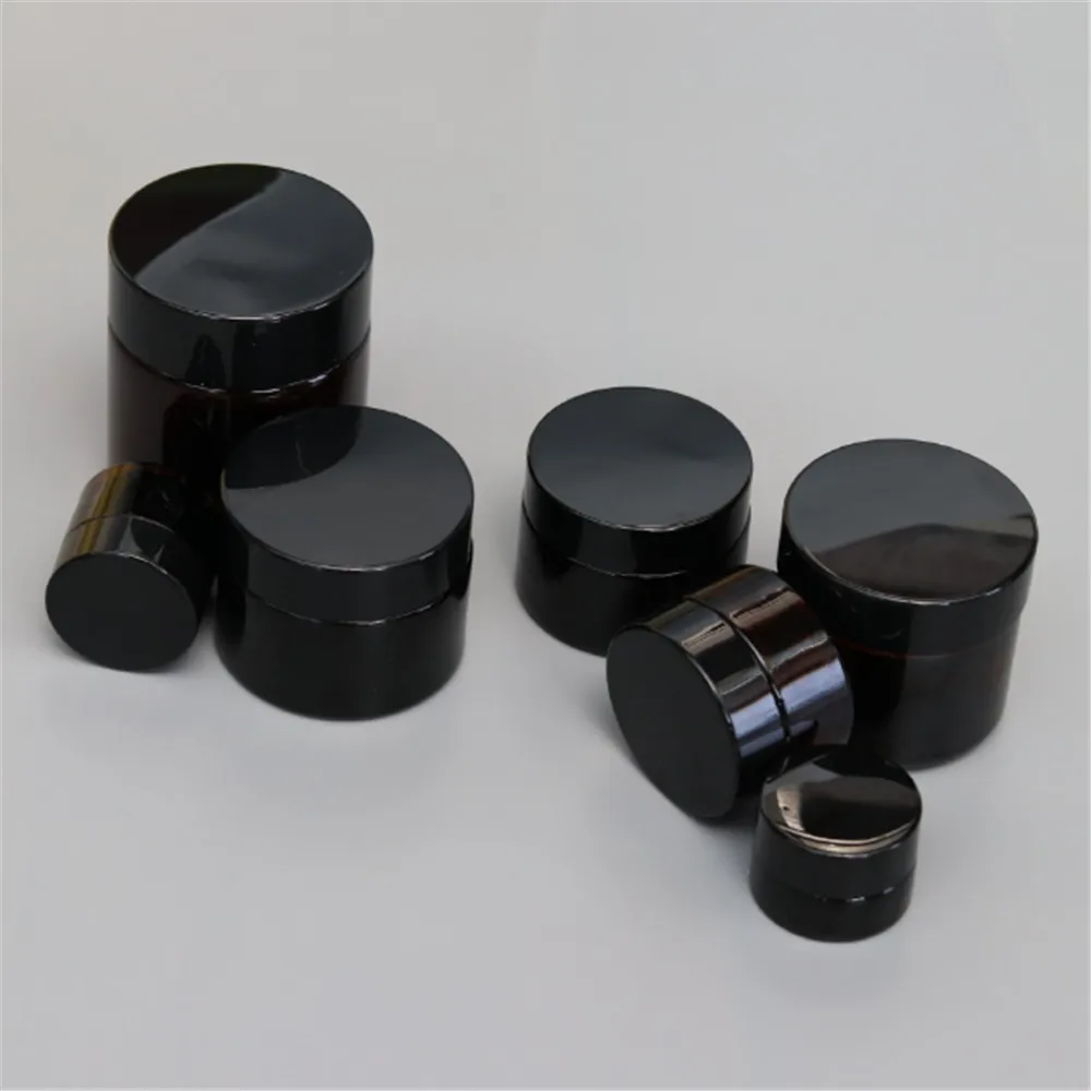1 шт. 5g/10 г/1 5g/20 г/30 г/50 г Стекло Янтарный коричневый косметические бутылки с кремом