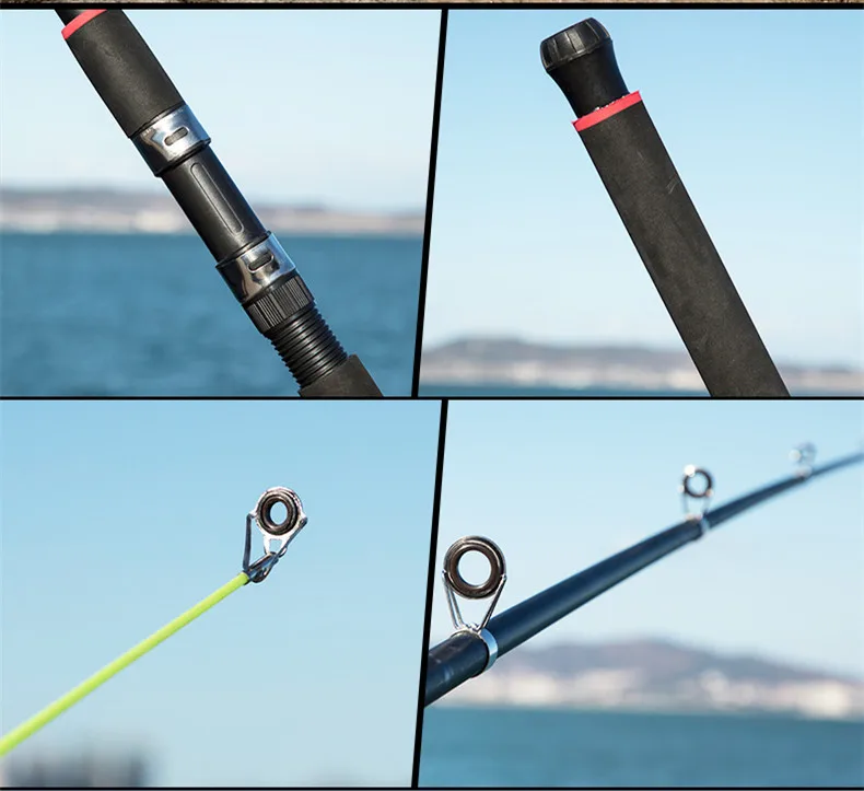 Морская Лодка скала из углеродного волокна телескопическая удочка портативная