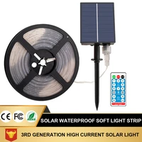 new third generation intelligent high efficiency remote control solar christmas and winter outdoor waterproof light with 300leds
