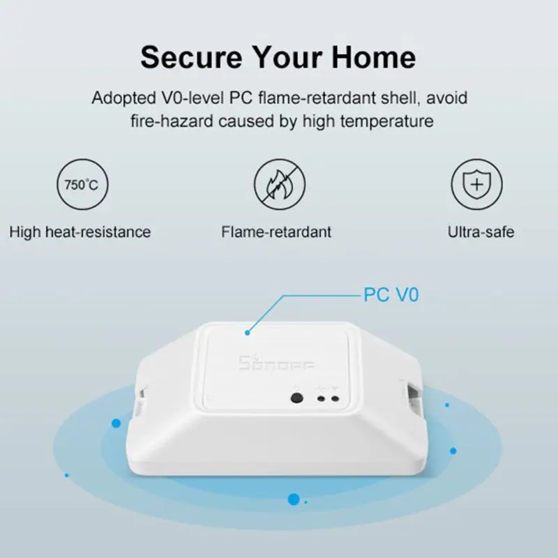Умный светильник ключатель Sonoff Basic R3 RF с поддержкой Wi-Fi | Электроника