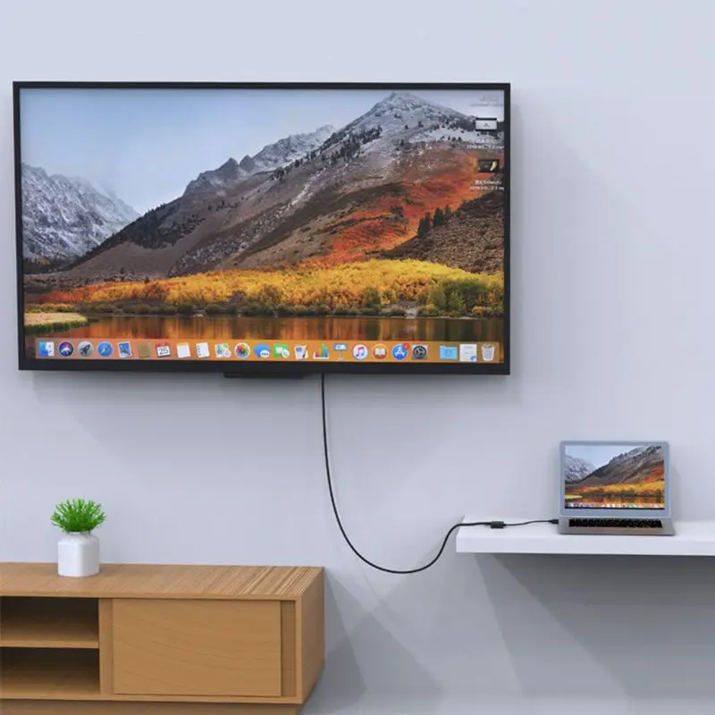 Адаптер преобразователь VGA в HDMI 2 1 с двумя интерфейсами 1080P Micro USB для ПК ноутбука