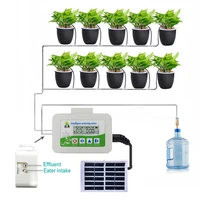 multifunctional solar drip irrigation system garden potted irrigation nozzle solar energy charging automatic watering pump timer
