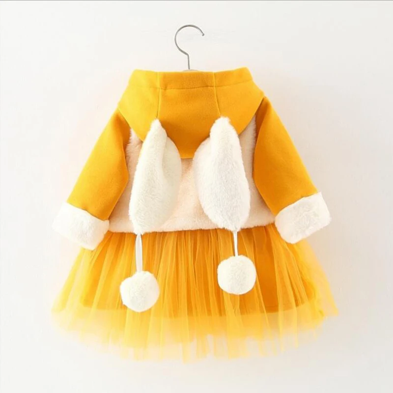 Модный теплый комплект одежды из 2 предметов для маленьких девочек дизайнерский