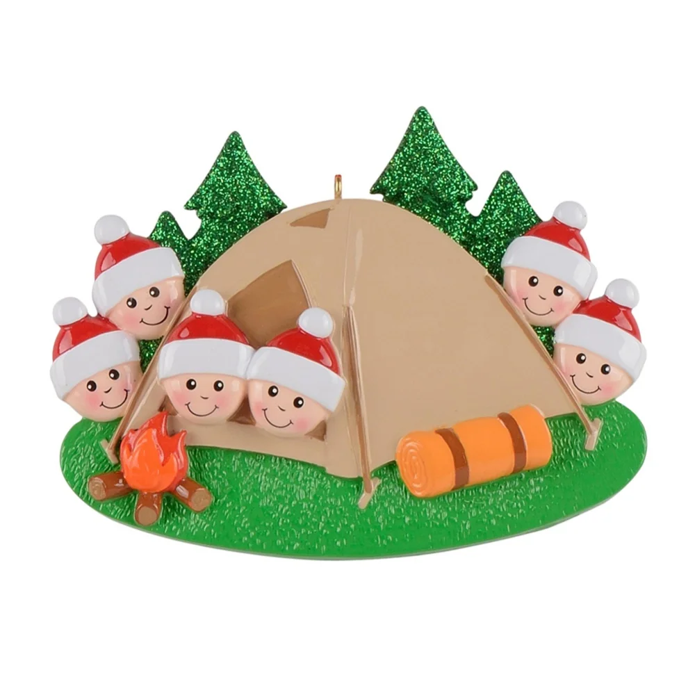 

Tent Christmas Man Personalized Resin Christmas Holiday Decoration
