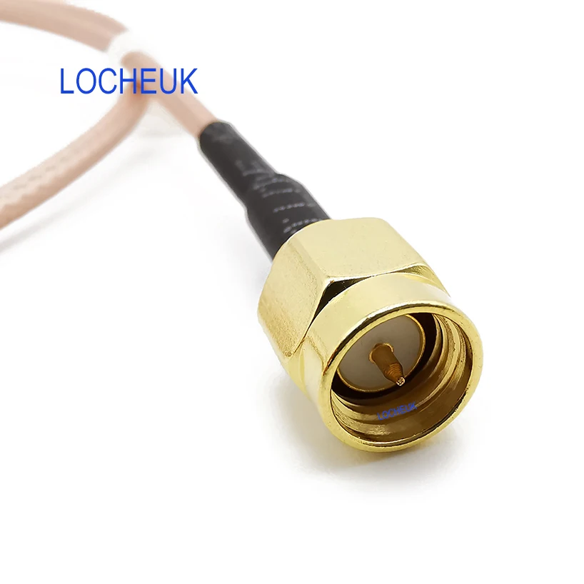 Штекер SMA-штекер SMA штекер Wi-Fi антенный кабель RF RG316D двойной экран серебристый