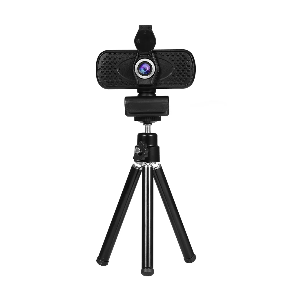 

usb webcam 1080P HD Wide-angle Webcam Video Conference Camera USB Plug & Play with Lens Cap Tripod cam for Laptop Desktop TV Box