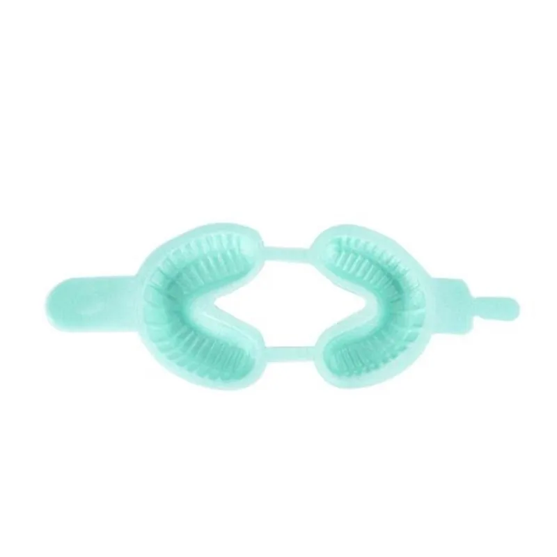 100 штук зубных одноразовых лотков для фторидных пены и оттисков разных размеров для удерживания зубов, оральной гигиены и стоматологических инструментов.