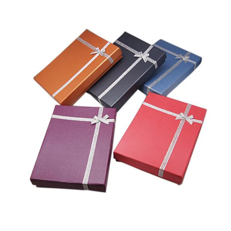 6 шт прямоугольные картонные коробки ювелирных изделий разноцветный набор