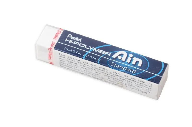 Пластиковый ластик Pentel ZETH07 Ain Hi-Polymer STICK резиновый карандаш для рисования |