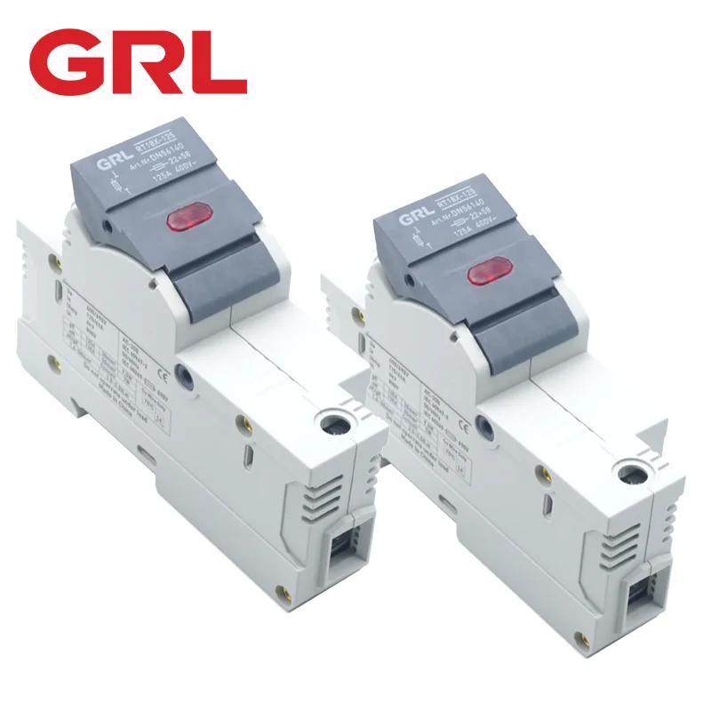 Блок предохранителей GRL AC RT18X-125 RO17 держатель для светового Индикатора быстрое
