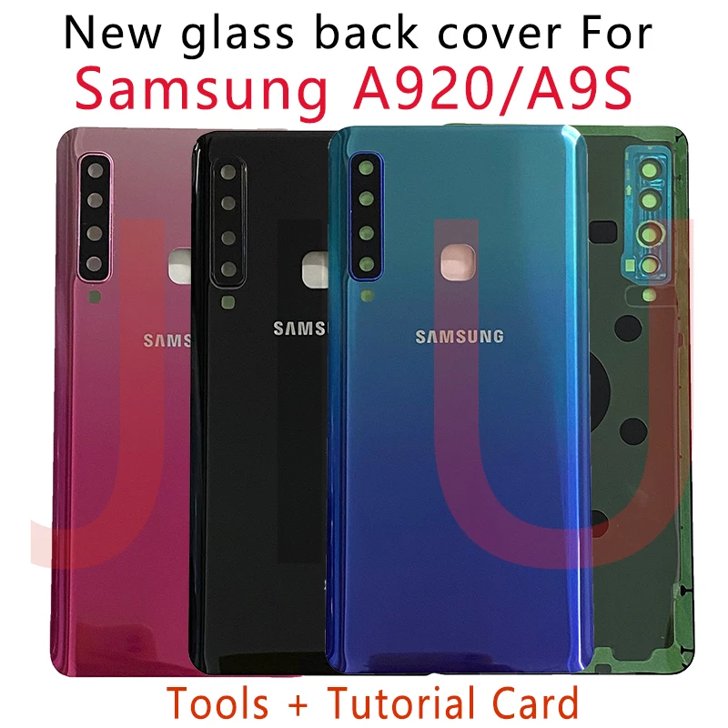 

For 6.3" SAMSUNG A9S A920f A9200 Battery Cover For Samsung Galaxy A9 (2018) Back Battery Cover Door Rear Housing Case With Lens