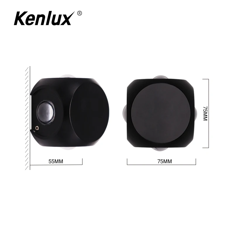 Алюминиевый наружный настенный светильник Kenlux 4 Вт/12 Вт современный светодиодный