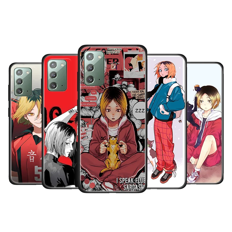 

Kozume Kenma Haikyuu Anime for Samsung Galaxy Note 20 Ultra 10 Plus 5G M62 M60S M40 M31S M21 M10 F52 Soft Black Phone Case