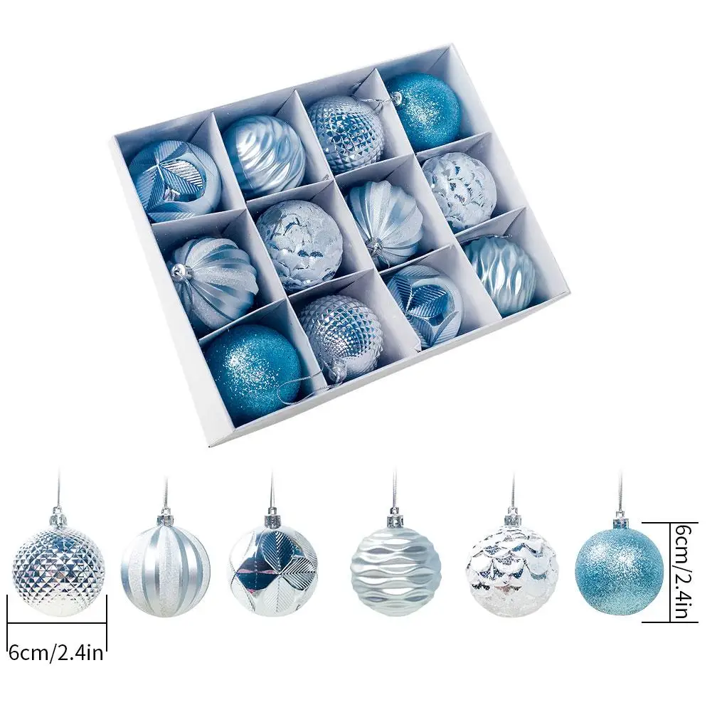 Рождественские шары украшения для рождественской елки небьющиеся большой