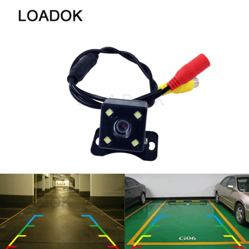 

Wide Angle Car rearview camera HD rear view video vehicle camera Backup Reverse Camera 4 LED Night Vision Parking Camera