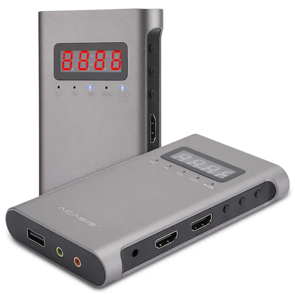 USB HDMI видеомагнитофон 720P/1080P записывающая коробка с 3 5 мм входом US вилка 110 ~ 240 В