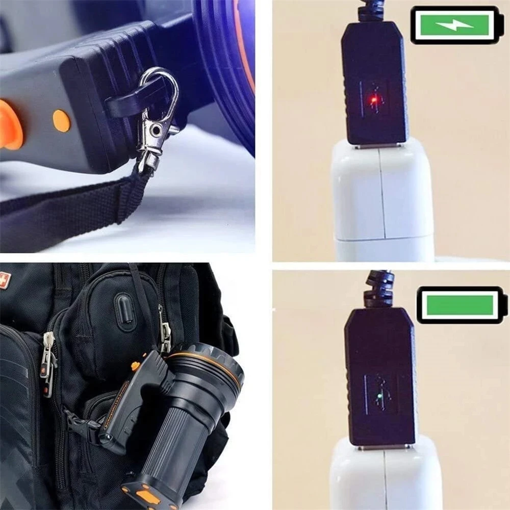 Мощный светодиодный переносной прожектор 120 Вт перезаряжаемый