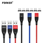 Магнитный зарядный кабель FONKEN USB Type-C, Micro USB, для Iphone 12, Android