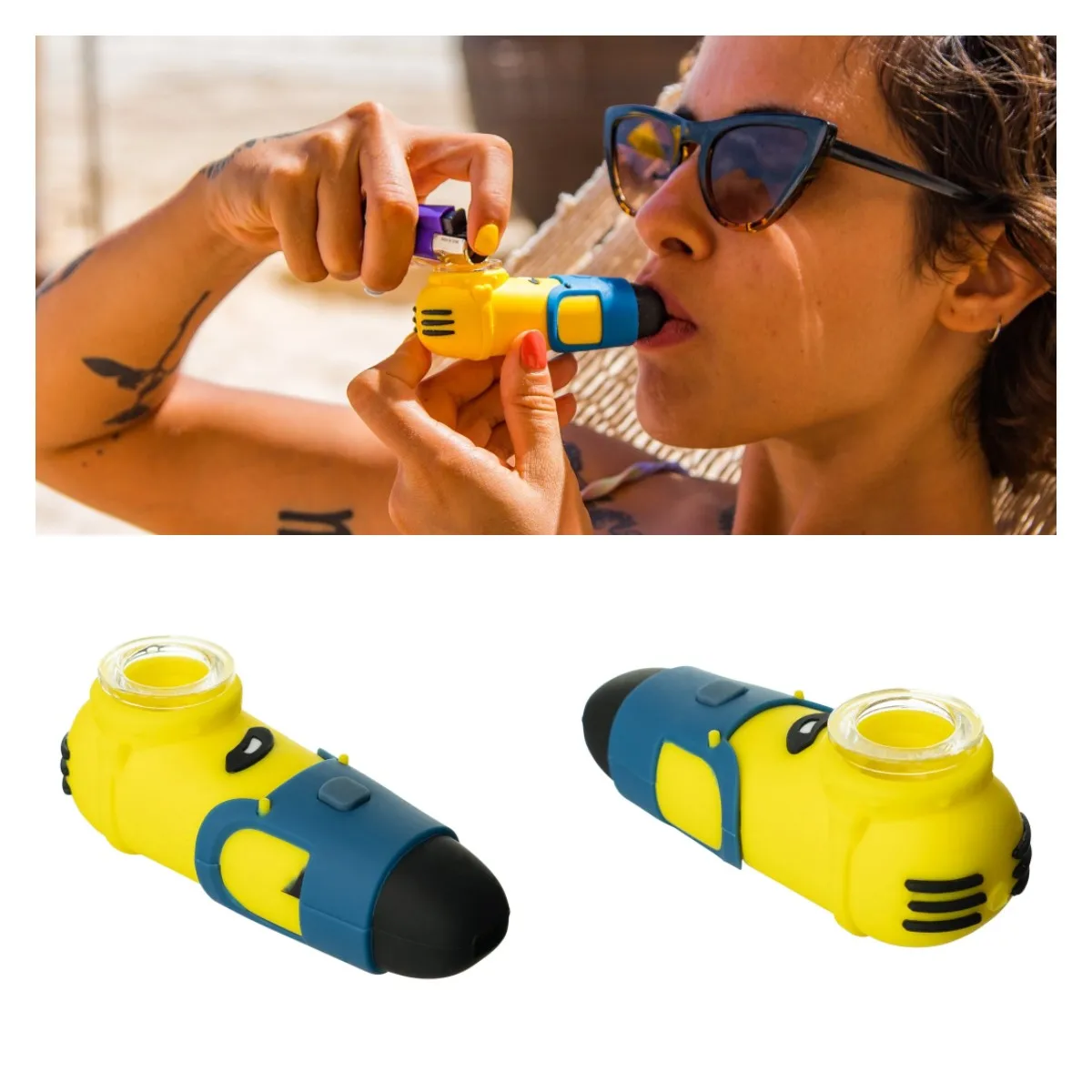 

4-дюймовая силиконовая симпатичная трубка, портативная курительная трубка