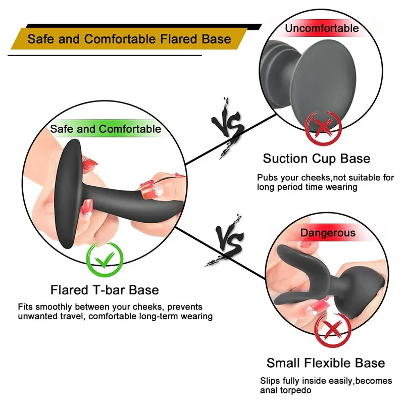 Анальная пробка Силиконовые анальные пробки Тренировочный Набор с расклешенным