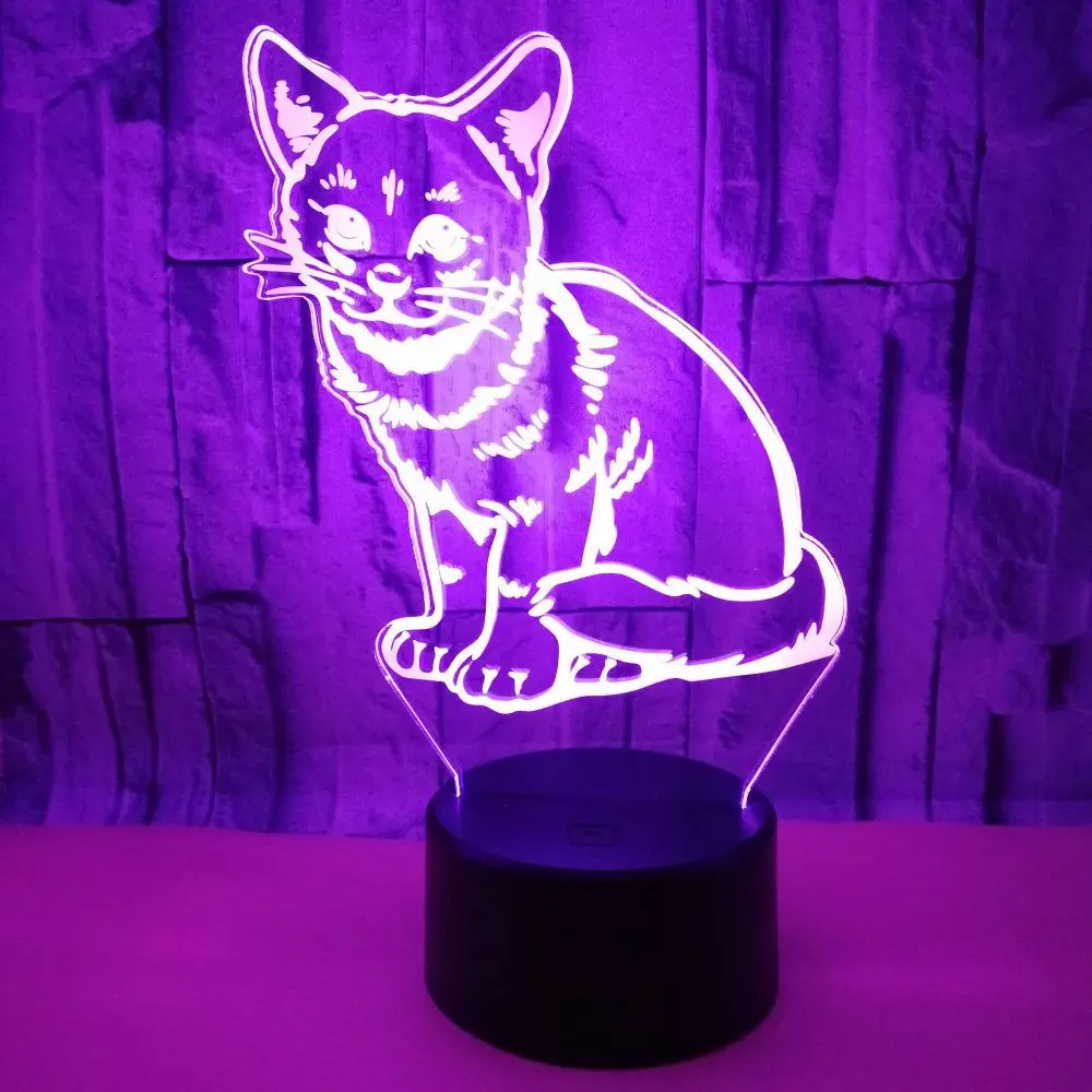 Популярный креативный подарок 3d светодиодный ночник красочный Usb визуальная