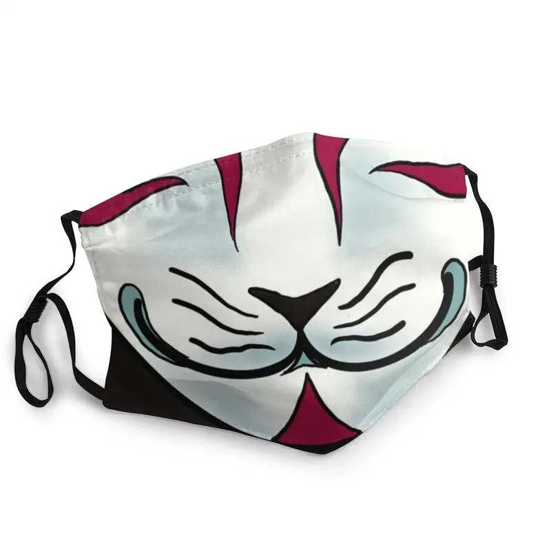 Неодноразовая японская фольклорная черная лицевая маска ниндзя аниме Yokai Anbu