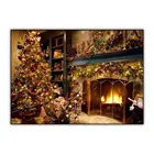 Картина из квадратных страз 5d, Набор для вышивки крестиком, украшение для рождественской елки, алмазная живопись, вышивка, подарок