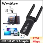 3,0 USB Wi-Fi адаптер 1200Mbps беспроводной сетевой адаптер WiFi ключ двухдиапазонный 2,4 ГГц 5 ГГц для Windows vista Mac 10,6-10,15 Linux