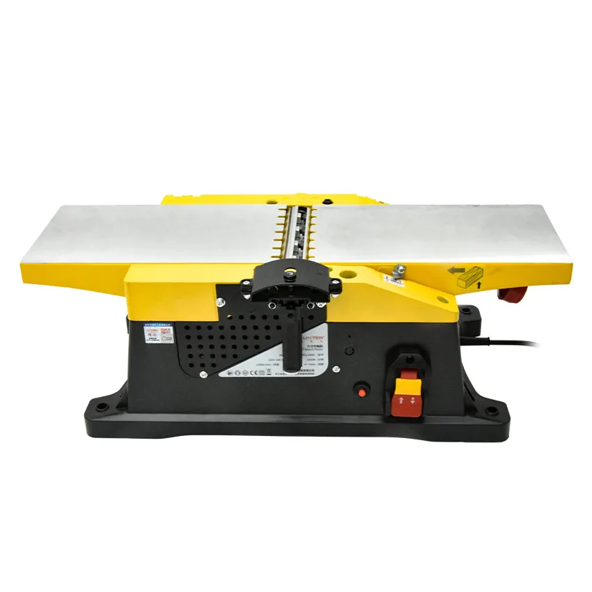 6 Inch Woodworking Planer Desktop 220V Electric Planer Multi-functional Household Power Tools Small Planer Heavy Duty Planer