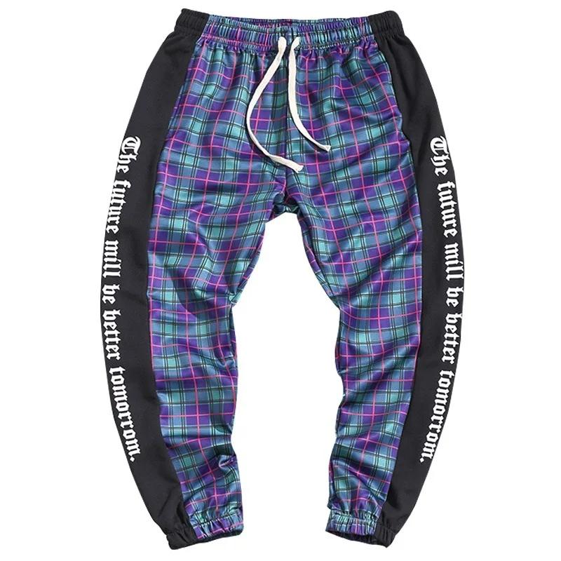 Liketkit Мужские штаны для бега уличная одежда 2020 мужские лоскутные хлопковые синие