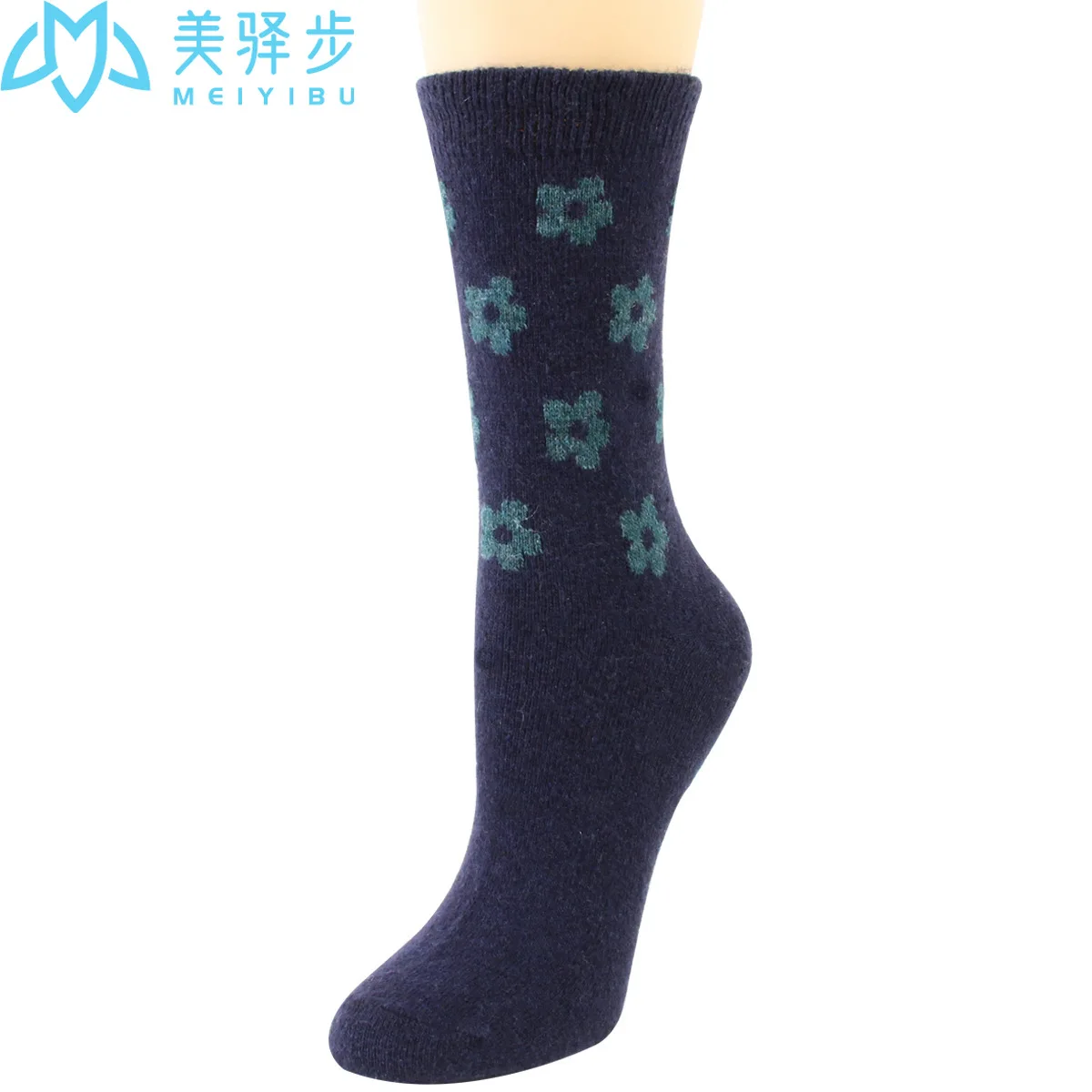 12 Pairs Per Set Factory Wool Socks Winter Wool Stockings Small Flowers Hot Sales Women Wool Socks