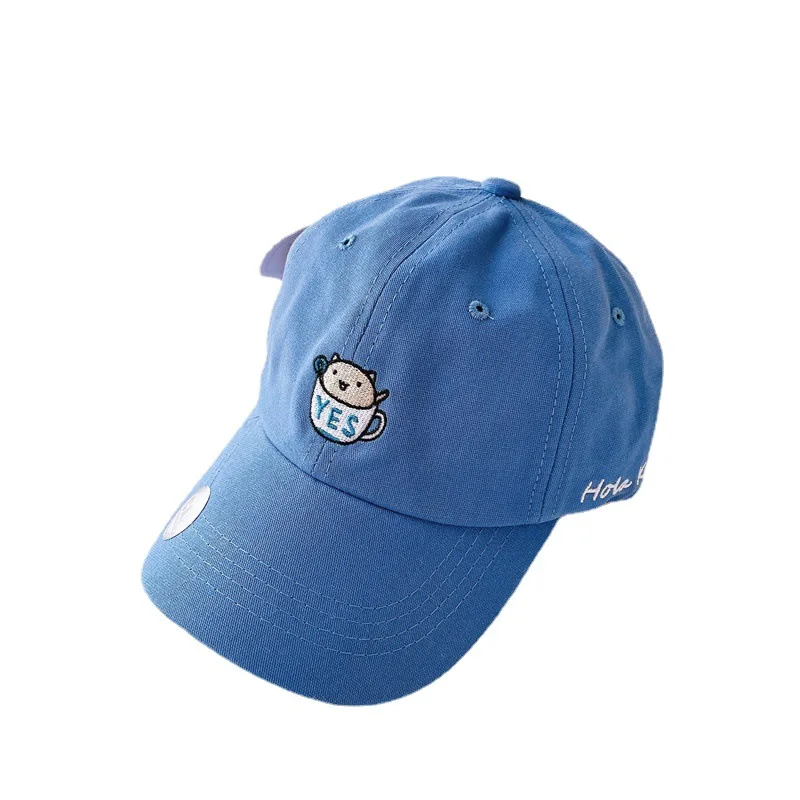 

2021 Children's Curved Eaves Spring Summer Korean Style Bears Caps Baseball Boy Girl sun protection hat