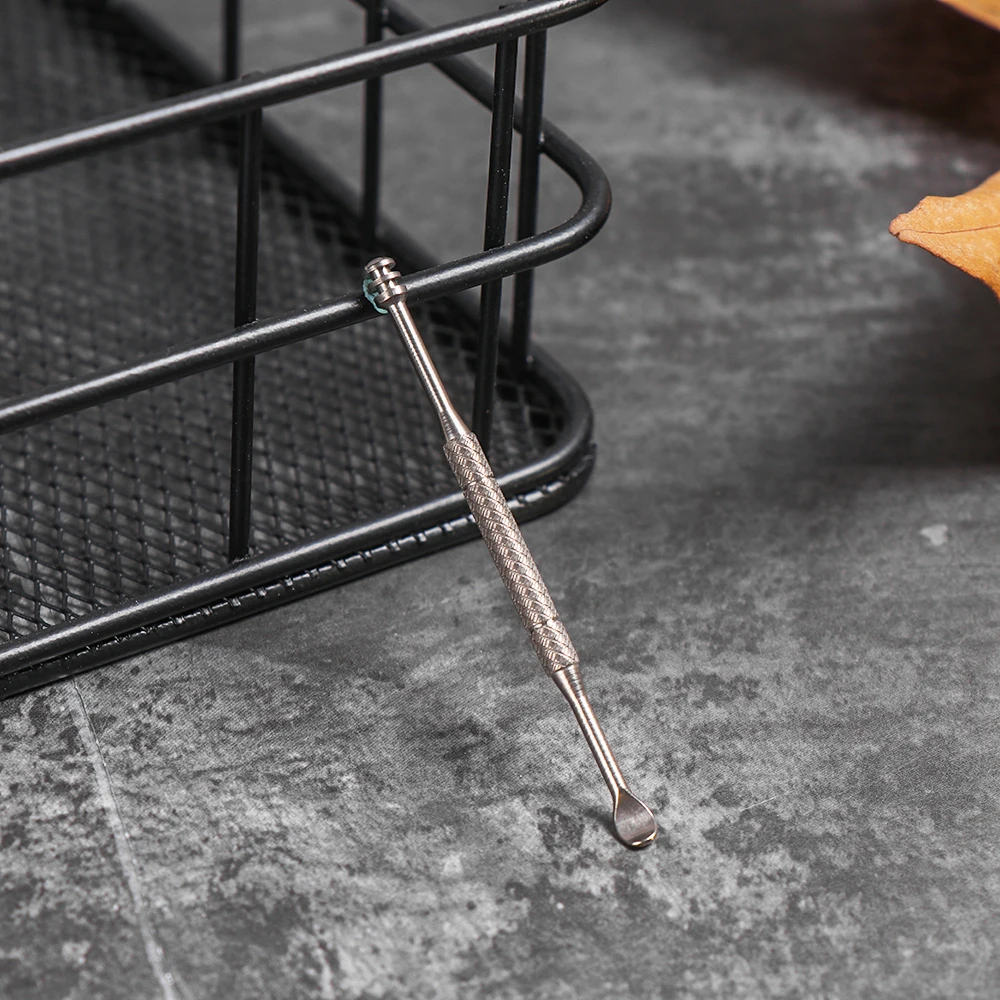 1 шт. переносной титановый сплав зубочистка Ушная ложка бутылка