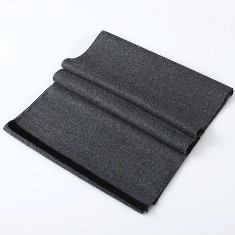 Шарф кашемировый мужской однотонный теплый из пашмины Осень-зима |