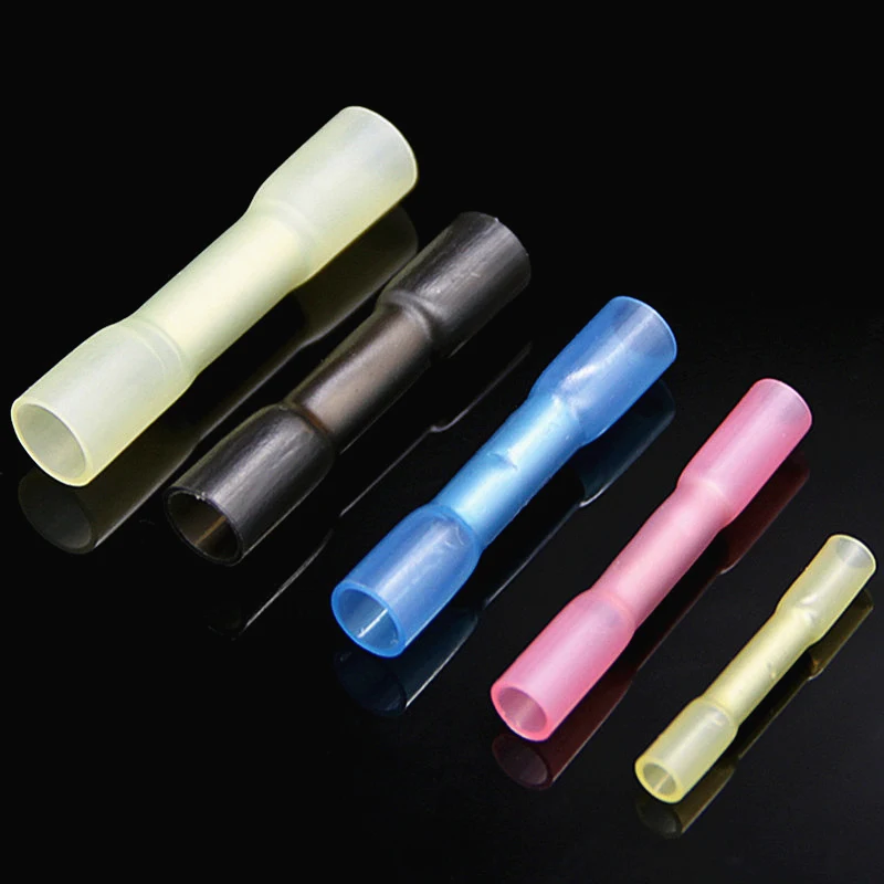 70 шт. изолированные термоусадочные стыковые соединители водонепроницаемый