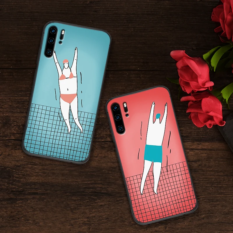 Мягкий силиконовый чехол для телефона huawei P10 P20 2019 P8 P9 Mini P30 LITE милый мультяшный P