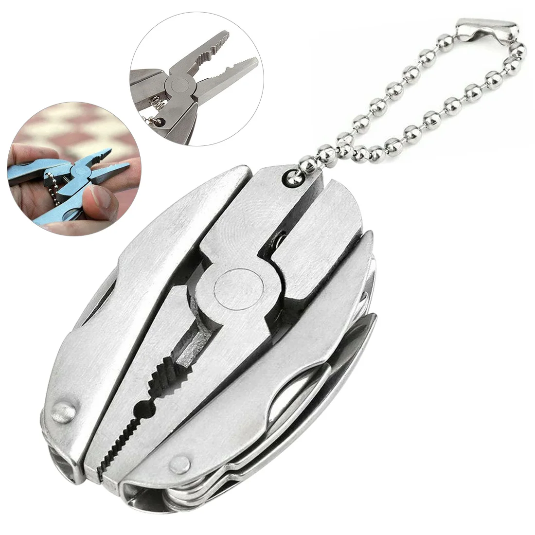 Карманные многофункциональные плоскогубцы 1 шт. портативные складные для