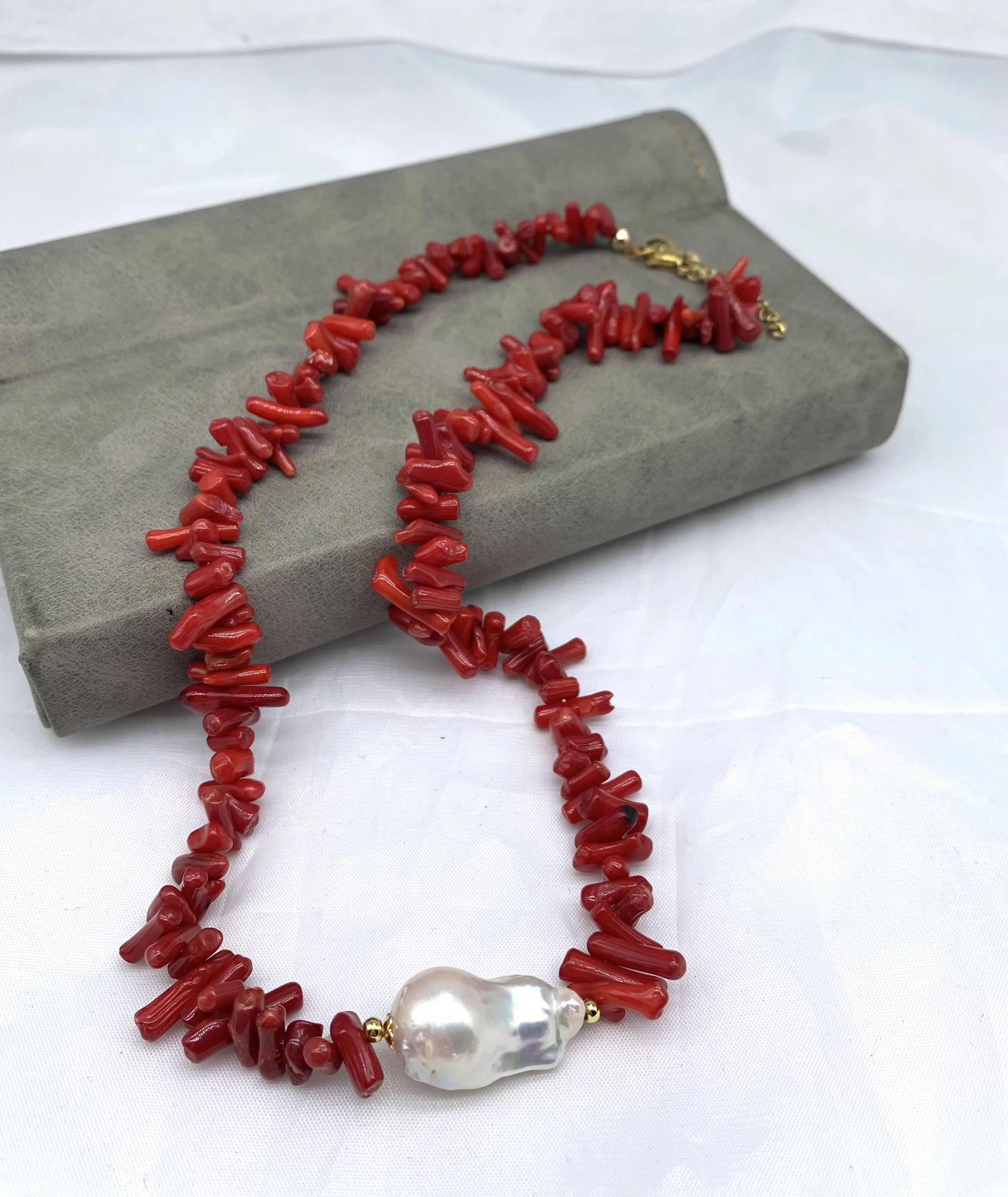 Красные коралловые богемные цветные бусины гравий Натуральные полудрагоценные