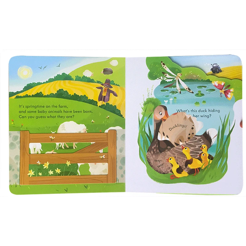 Оригинальная английская учебная книга с рисунком для малышей подарок детей