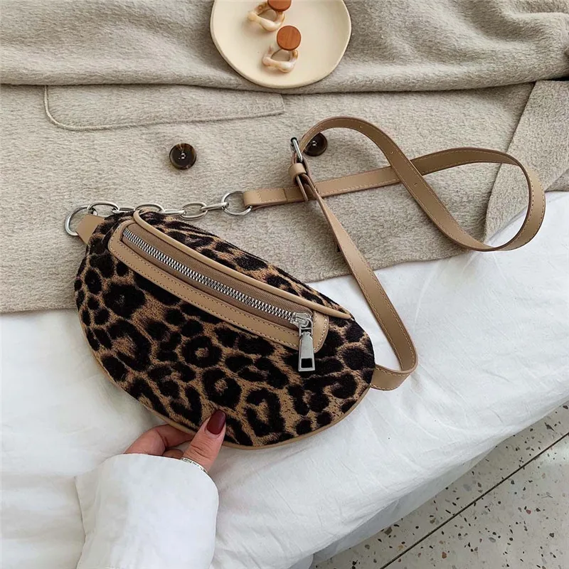 2019 Leopard Print Waist Bag Women Belt Chest Luxury Fanny Pack for Zipper Bum Purse Street Shoulder Bags Pochete #40 |