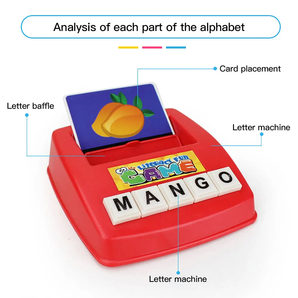 Лучший подарок для детей обучающая игра верхний чехол с надписью 60 флэш-карт