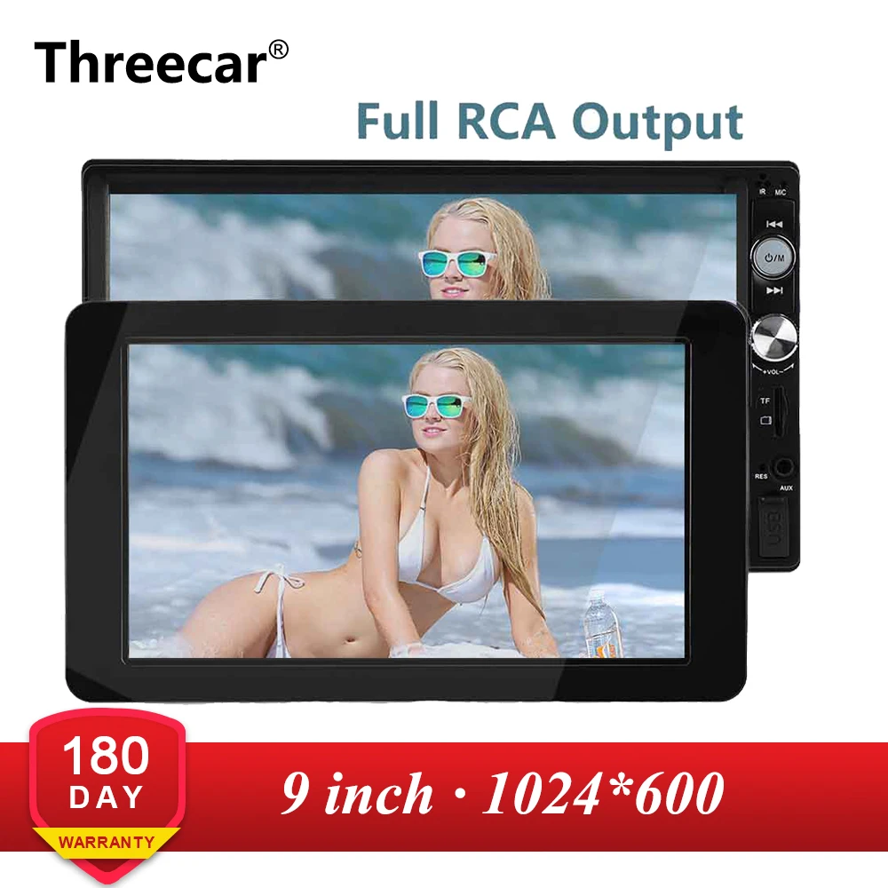 1024x600 9 ''ультра тонкий TFT lcd подголовник DVD мониторы HD видео вход радио AV монитор для автомобиля аудио Android DVD плеер задняя камера