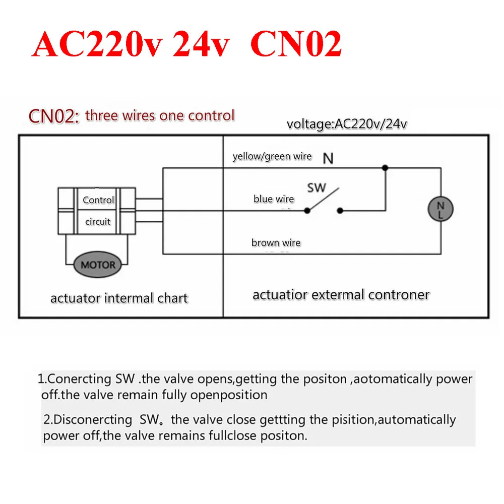 G1 дюйм AC220v DC24v DC12v Электрический моторизованный латунный шаровой клапан с