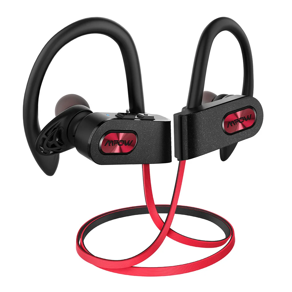 

For Mpow Flame 2 Bluetooth Earphones IPX7 Waterproof Wireless Sports Earbuds w/ CVC6.0 Noise Cancelling Mic Headphone BlackRED