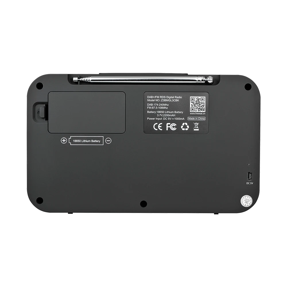 Портативное радио GTMEDIA Z3B FM DAB стерео/RDS многополосный радиоприемник с ЖК дисплеем