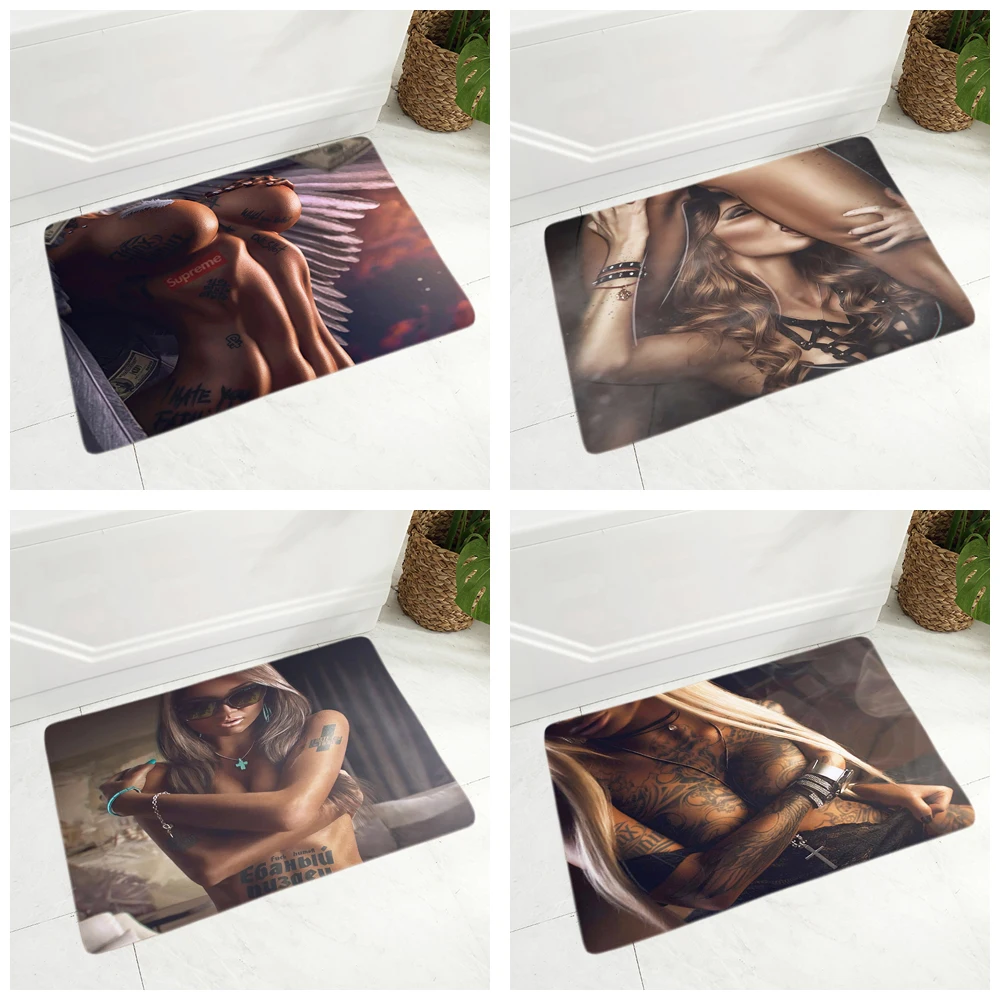 Напольный коврик для привлекательной женщины мягкий фланелевый ковер детской