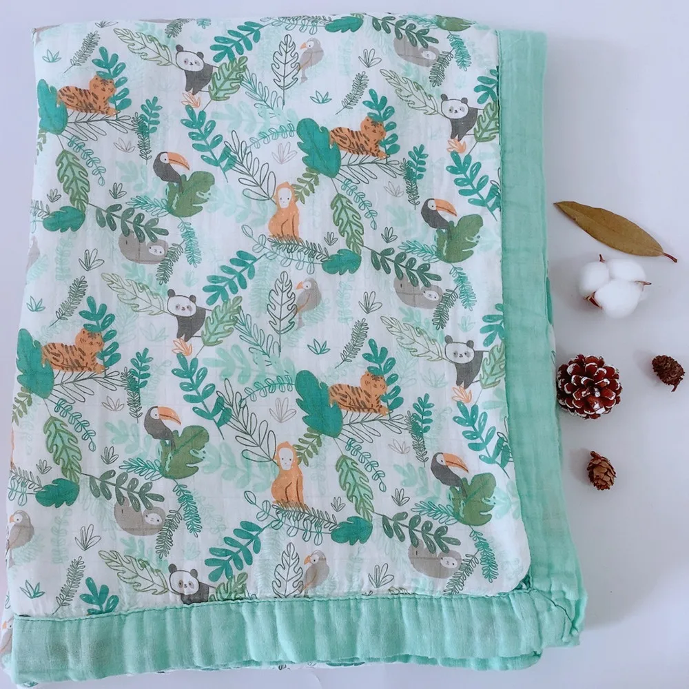 Одеяло из бамбукового муслина для взрослых 150*200 см | Мать и ребенок