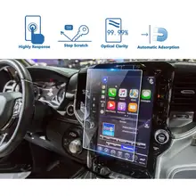 LFOTPP For Ram 1500 2500 3500 Uconnect 2019 Car Navigation Tempered Glass Screen Protector Auto Interior Protective Sticker